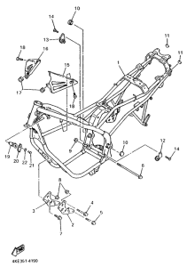 XJ600N (37KW) Рама