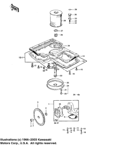 KZ900 Oil pump / oil filter / oil pan