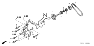 ST1300 Водяная помпа