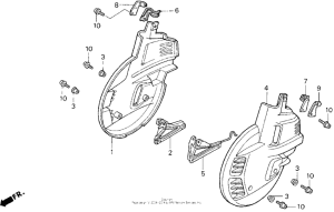 GL1500SE Front wheel cover
