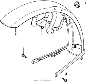 CB360 Переднее крыло