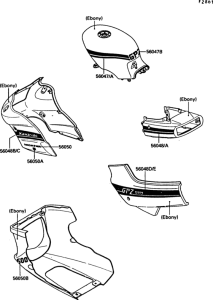 EX500 Decal(ebony)(ex500-b1)