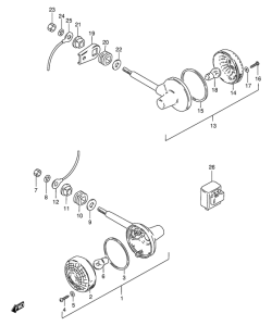 GS125 Поворотники
