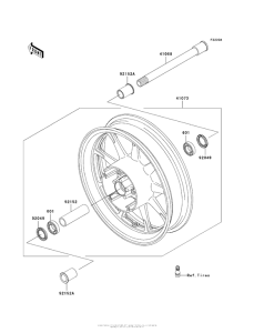 VN1700 Front Wheel (Ebf / ecf)