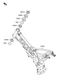 DR-Z110 Frame comp