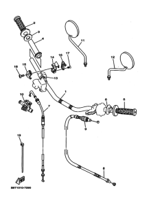 ST225 ｽﾃｱﾘﾝｸﾞﾊﾝﾄﾞﾙ. ｹｰﾌﾞﾙ
