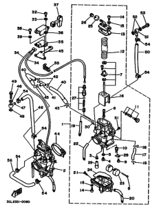 TDR250 TDR250A Carburetor assy