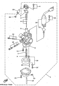 YW100 Карбюратор