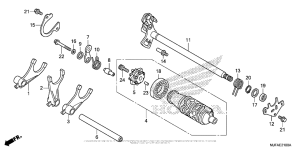CTX700 Gearshift Drum (1)