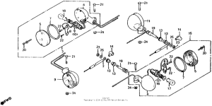 CX500 Задний фонарь