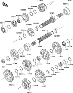 ZX1000 Трансмиссия