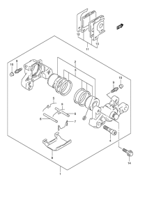 GSF600 Задний суппорт