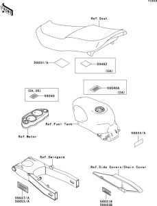 ZX600 Лейбл предостережения