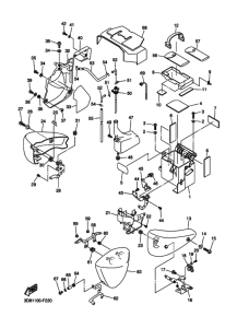 XVS1300A Боковая крышка