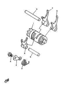 TZR125 Leva de cambio. herq