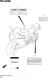 GSX-R600 Label (Gsx-R600L5 E28)