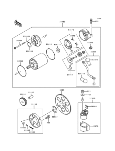 ZX600 Стартер