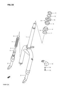 FA50 Вилка передней оси