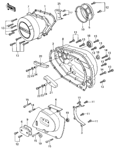 KZ250 Крышки двигателя