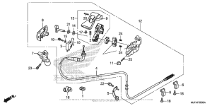 CTX700 DCT Parking Brake Lever