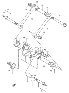 DR350 Втулки заднего рычага