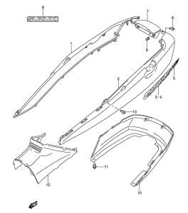AN250 Обтекатель задний