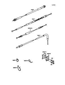 KL600 Тросы управления