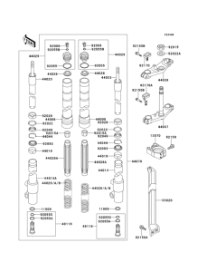  Front fork(kx80-v7)