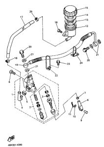 GTS1000 Задний торм цилиндр