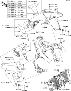 ER650 Капот и облицовка