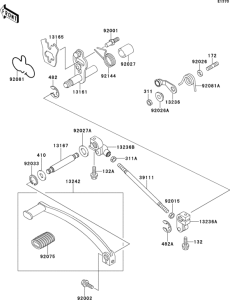 EN500 Механизм переключения передач