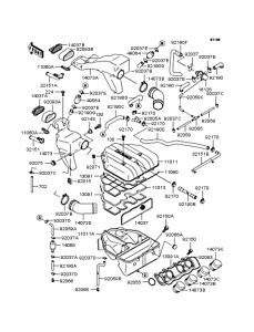 ZX400 Воздушный фильтр