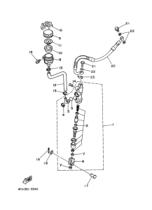 TDR125 Задний торм цилиндр