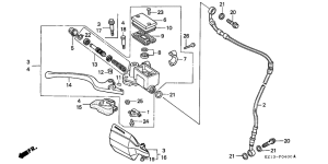 XR250R Fr. brake master cylinder
