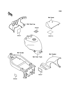 ZX400 Наклейки