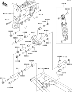 EX250 Подвеска  /  амортизатор