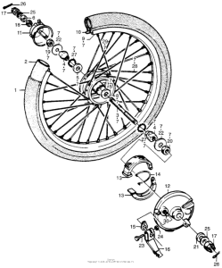 PA50 Переднее колесо