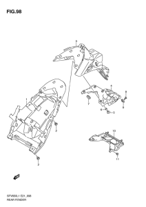 SFV650 Заднее крыло