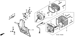 CM125C Taillight unit ass`y