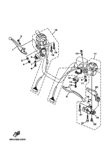 YP400 YP400Z Interruptor  manillar&palanc