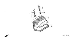 CRF80F Крышка головки цилиндров