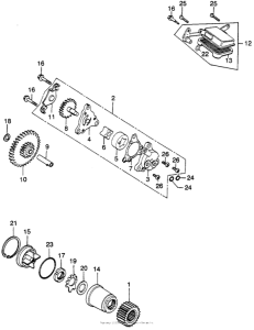 CB360 Oil filter + oil pump