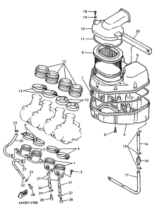 FZR600R Впускная система