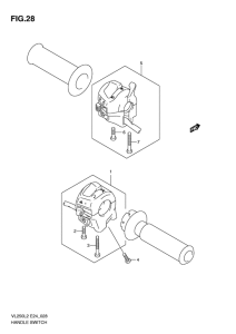 VL250 Рулевой переключатель