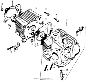 CT70 Цилиндр и головка цилиндра