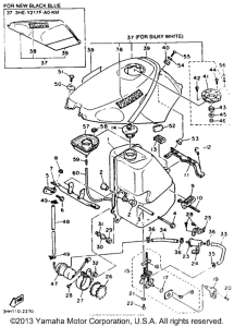 FZR600RDC Топливный бак