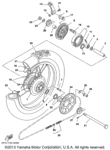 TT225L Переднее колесо