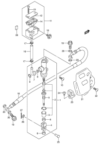 DR-Z400 Задний тормозной цилиндр