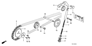 Z50J Цепь грм / натяжное устройство