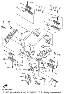 XJ600SHC Подножки